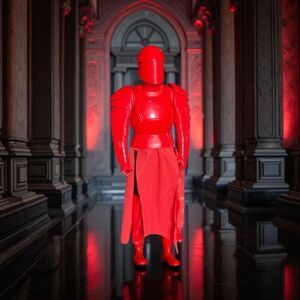 2017 Jakks Star Wars Last Jedi Praetorian Guard Figure Red Stormtrooper 18”